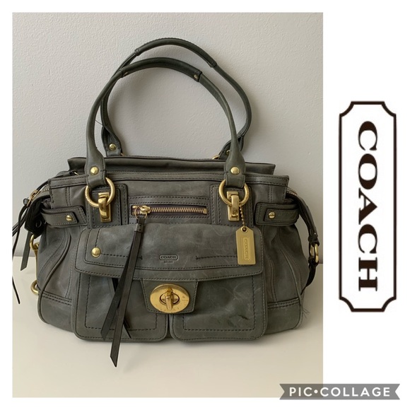 Coach Handbags - Coach Large Bag Purse Hampton Distressed Leather
